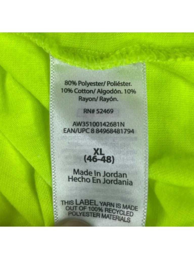 Athletic Works Long Sleeve Performance Shirt Xl 46-48 Neon Yellow Workwear — image 6 of 7